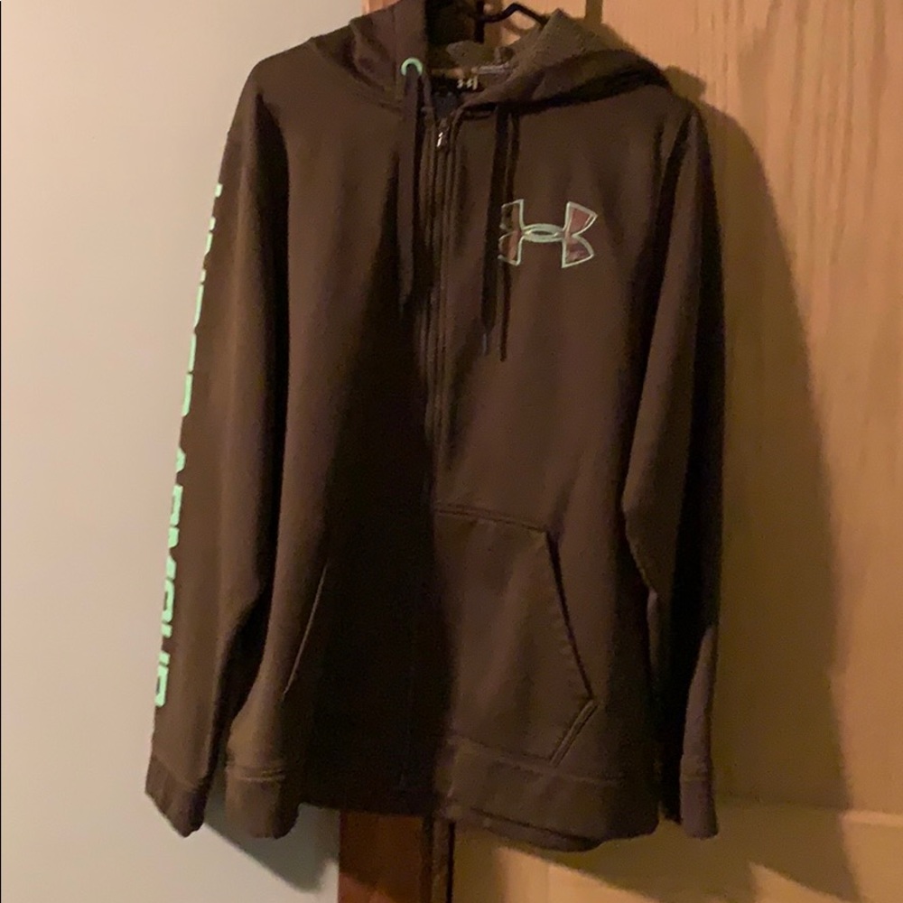 Under armor jacket brown & green